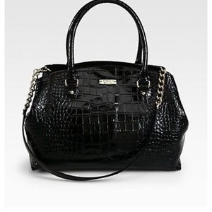 Kate Spade Chambers Street Sloan Shoulder Bag Crocodile with Dust Bag